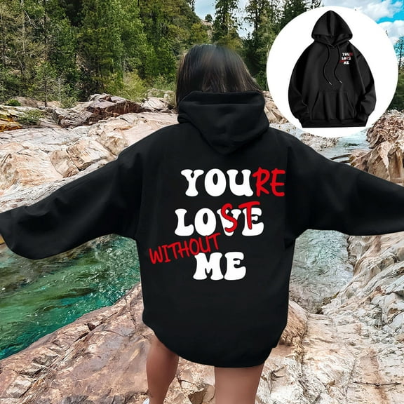 Womens Two Piece Outfits Sets Hoodie Sweatshirt And Long Sweatpants Jogger Workout Set Fall Tracksuit Sweatsuits Long Lined Jacket Womens Heavy Hoodie Women's Hoodies Pullover Sweatshirts for Women