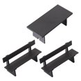 thumbnail image 1 of GOOHOCHY piezas de banco y mesa de parque en miniatura, muebles de casa de muñecas, accesorios de decoración, silla en miniatura, escritorio, accesorios a escala para microparque de jardín de hadas., 1 of 8