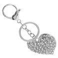 thumbnail image 4 of Alloy Crystal Heart Keychain Women Key Ring Car Key Pendant Jewelry Delicate Best Gift (Silver)_c*, 4 of 4