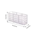 thumbnail image 2 of Modern Acrylic Pattern Desk Organizer Multifunctional Clear Makeup Brush Pen Pencil Holder For Vanity Desktop Storage, 2 of 6