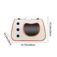 thumbnail image 3 of EGNMCR SingleShoulder Cats Carrier Portable Handheld Pet Bag For Outdoors Large Capacity Foldable Pet Backpack Cats Airline-Approved Carrier Oxford Cloth Pet Carrier, 3 of 6