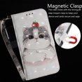 thumbnail image 5 of Case for Nokia C21 Plus Cover Magnetic 3D Pattern Wallet Flip Case With Strap - Cat, 5 of 5