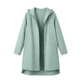 thumbnail image 4 of Hilenly Long Rain Coats for Women Waterproof Rain Jacket with Hood Trench Coat Windbreaker with Pockets, 4 of 10
