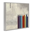 thumbnail image 4 of Stupell Industries Rainbow Shapes over Grey Abstract Painting Gray Framed Art Print Wall Art, 30 x 24, 4 of 10