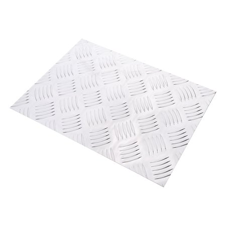 12x16inch Diamond Plate Aluminum, 1 Pcs Aluminum Diamond Tread Plate Metal for Roof Flashing Car, 1/16inch Thickness