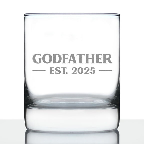 Bevvee Whiskey Rocks Glass 10.25 oz Bold 2025 Godfather Gifts for Whiskey Enthusiasts Glassware & Drinkware
