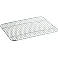 thumbnail image 4 of TrueCraftware- Set of 2 Half Size Rectangular Chrome-Plated Wire Pan Grate 8"x 10" -Fits Half Size Sheet Cookie Pans Cooling Rack for Baking and Cooking, 4 of 5