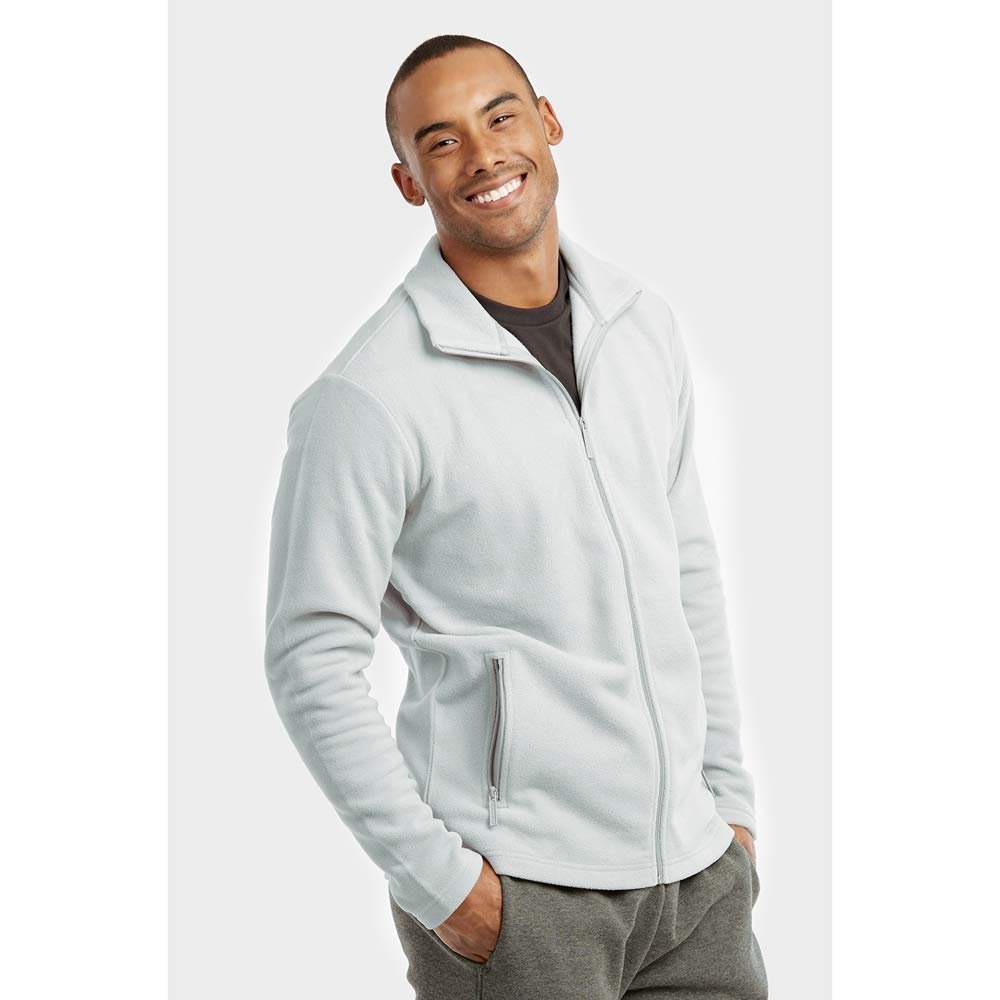 DailyWear Mens Full-Zip Polar Fleece Jacket - image 3 of 5