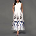 thumbnail image 1 of Mujeres nuevo suelto Floral Vintage agujero volantes Befree vestido grande grande grande verano Camis fiesta elegante Maxi vestidos Tan Jianjun unisex, 1 of 2