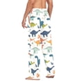 thumbnail image 3 of FORMRS Mens Pajama Pants with Pockets Sleepwear Lounge Bottoms Sizes S-2XL, Dinosaur Pattern, 3 of 7