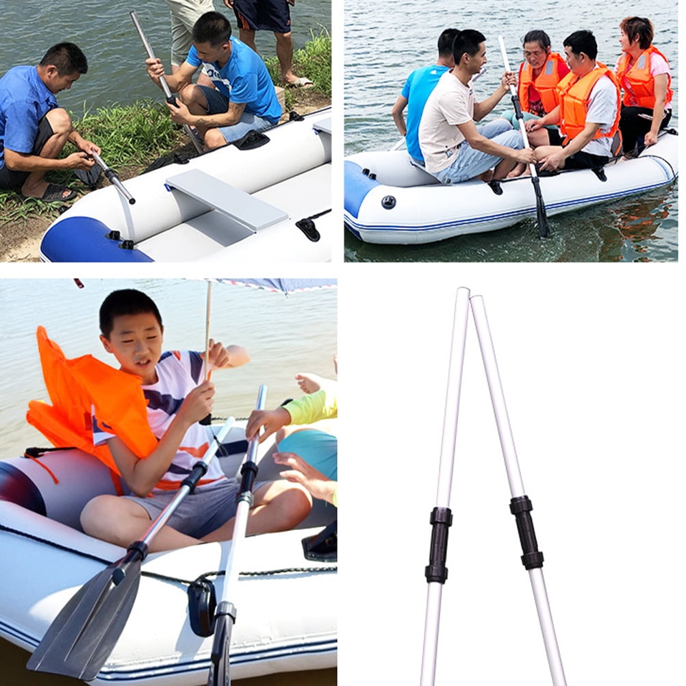 HEALEEP 2 Pairs Safe Aluminum Kayak Paddle for Boating 48.54X5.70X1.97in