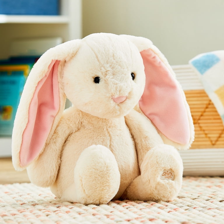 Spark.Create.Imagine Plush Cuddle Bunny, Cream, 16.5