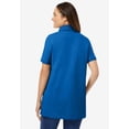 thumbnail image 2 of Woman Within Plus Size Perfect Short-Sleeve Polo Shirt, 2 of 6