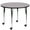 Gray, variant on Flash Furniture Wren Mobile 42'' Round Yellow Thermal Laminate Activity Table - Standard Height Adjustable Legs