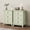 Light Green, variant on May in Color Light Green 3-Drawer Nightstand: Modern Wood Bedside Table with Spacious Drawers, Sturdy Furniture for Bedroom, Living Room, or Office