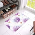 thumbnail image 3 of MKHERT Watercolor Purple Hydrangeas Balloon Flowers with Butterfly Doormat Rug Home Decor Floor Mat Bath Mat 23.6x15.7 inch, 3 of 3