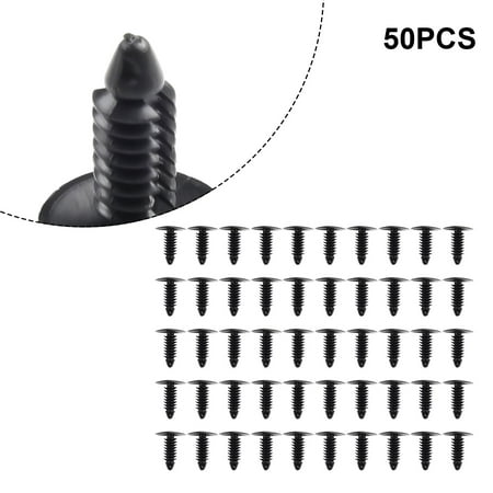 

50pcs Plastic Rivet Fastener Clips 7.5mm-6.0mm Hole for Nissan