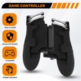 thumbnail image 4 of para Controlador Six Finger Mobile Trigger Gamepad Grip L R BotóN Fire Aim Joystick Tablet FPS Handle, 4 of 5