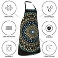 thumbnail image 5 of Kdxio Dot Mandala Apron with Pockets Adjustable Kitchen Aprons for Men Women Waterproof Aprons for Cooking,Drawing,Crafting, Baking Household Cleaning, 5 of 8