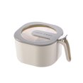 thumbnail image 1 of Inteprter FenKicyen, organizador de tarros de especias de 4 rejillas, salero y pimentero, tarros a prueba de polvo para especias, caja contenedora, juego Mostrada gris Inteprter HA002524-01, 1 of 1