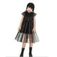 thumbnail image 1 of Disfraz de cosplay Disfraz de niña transpirable Negro para fiesta (110cm 3-4T + peluca) Likrtyny Para estrenar, 1 of 5