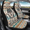 thumbnail image 4 of Uorisanigo Aztec Wolf Car Seat Covers, Car Front Seat Cushion Auto Seat Cover Protector Automotive Interior Protection Fit Most Vehicle Cars Sedan Truck SUV Van, 2 Pack, 4 of 7