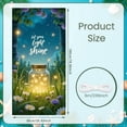 thumbnail image 2 of Green Polka Dot Spring Banner White Bearded Spring Display Pink Peony Yellow Daisy Floral Backdrop for Spring Party Garden Decoration Outdoor Event, 2 of 9