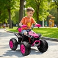 thumbnail image 5 of MUKIDY 24V Kids ATV 4-Wheeler, 24 Volt Ride on Toy for 3-8 Kid w/ 2x200W Motor, 5Mph Max Speed - Pink, 5 of 11