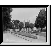 Historic Framed Print, Public square, Nashua, N.H., 17-7/8" x 21-7/8"