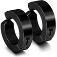 thumbnail image 4 of 316L Surgical Steel Clip On Men Women Hypoallergenic Non-piercing Hoop Earrings, 4 of 22