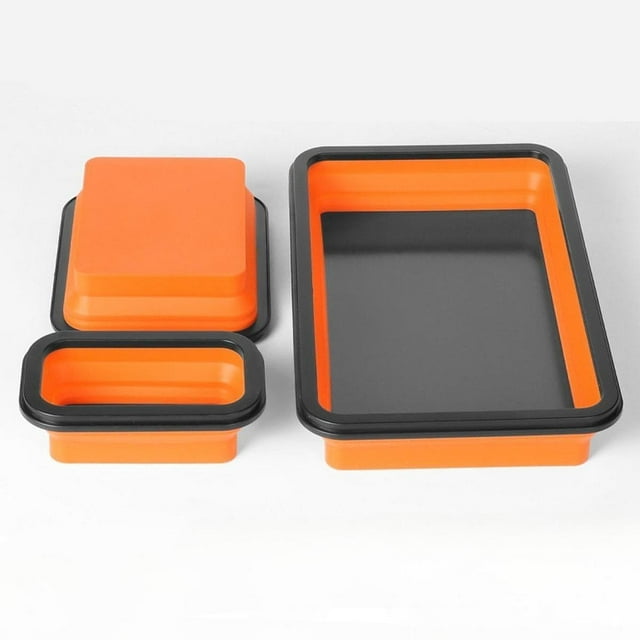 Bandeja organizadora de piezas plegable y atractiva, regalo para hombres, bandeja multiusos de silicona para herramientas, caja de almacenamiento para Juego de 3 piezas