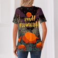thumbnail image 6 of Halloween Shirts for Women 2026 V Neck Plus Size Funny Cute Vintage Teacher Shirts Casual Holiday Tops, 6 of 6