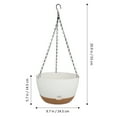 thumbnail image 2 of WHAMVOX Set of 2 Modern Hanging Artificial Plants with Decorative Flower Pots for Home and Office Decor, 2 of 8