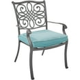 thumbnail image 2 of Hanover Traditions 7-Piece Dining Set in Blue with 4 Stationary Chairs, 2 Swivel Rockers and a 38"x72" Dining Table in a Gray Finish, 2 of 7