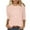 #164-Pink, variant on Cutuoiiu Women's Casual Daily Printed 3/4 Sleeve Crewneck Loose Blouses Gifts