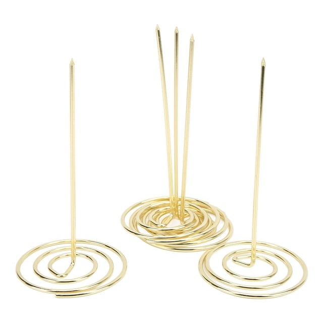 Ticket Holder, Sturdy Durable Wide Applicability Check Spindle 5PCS For Hotel For Dining Room For Kitchen Silver,Gold,Rose Gold