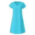 thumbnail image 1 of MesaSe Femmes Été Style Féminin Vestido T-Shirt Coton Décontracté Grande Taille Dames Robe, 1 of 7