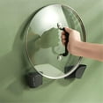 thumbnail image 5 of 3 Pairs Wall Mount Pot Lid Organizers Racks, Self Adhesive Wall Mounted Plastic Pot Lid Storage Racks Holders CupboardStore Cabinet Door Pan Pot Cover Storage Rack for Kitchen, Green, 5 of 5