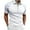 White, variant on Pitauce Mens Shirts Color Block Short Sleeve Regular Fit Shirts Summer High Elastic Casual Zipper Shirts