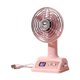 thumbnail image 1 of Ventilador de escritorio ligero, silencioso, giratorio 360 degree, compacto, para el hogar, dormitorio, oficina. rosa, 1 of 9