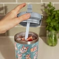 thumbnail image 6 of Corgi Gifts for Women 30 oz Corgi Tumbler with Handle Vacuum Reusable Insulated Tumblers with Flip Straw and Top Handle Stainless Steel 30 oz Coffee Mug Corgi Cup Cold for 24 Hours, 6 of 6