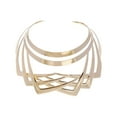 thumbnail image 4 of Collier Colliers Luxueux Ras-du-Cou National Africain pour Filles Femmes Halloween Or, 4 of 10