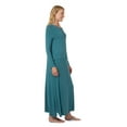 thumbnail image 4 of MeMoi Women's Lace Trimmed Nursing Night Gown - Womens - Female, XL, Teal, 4 of 6