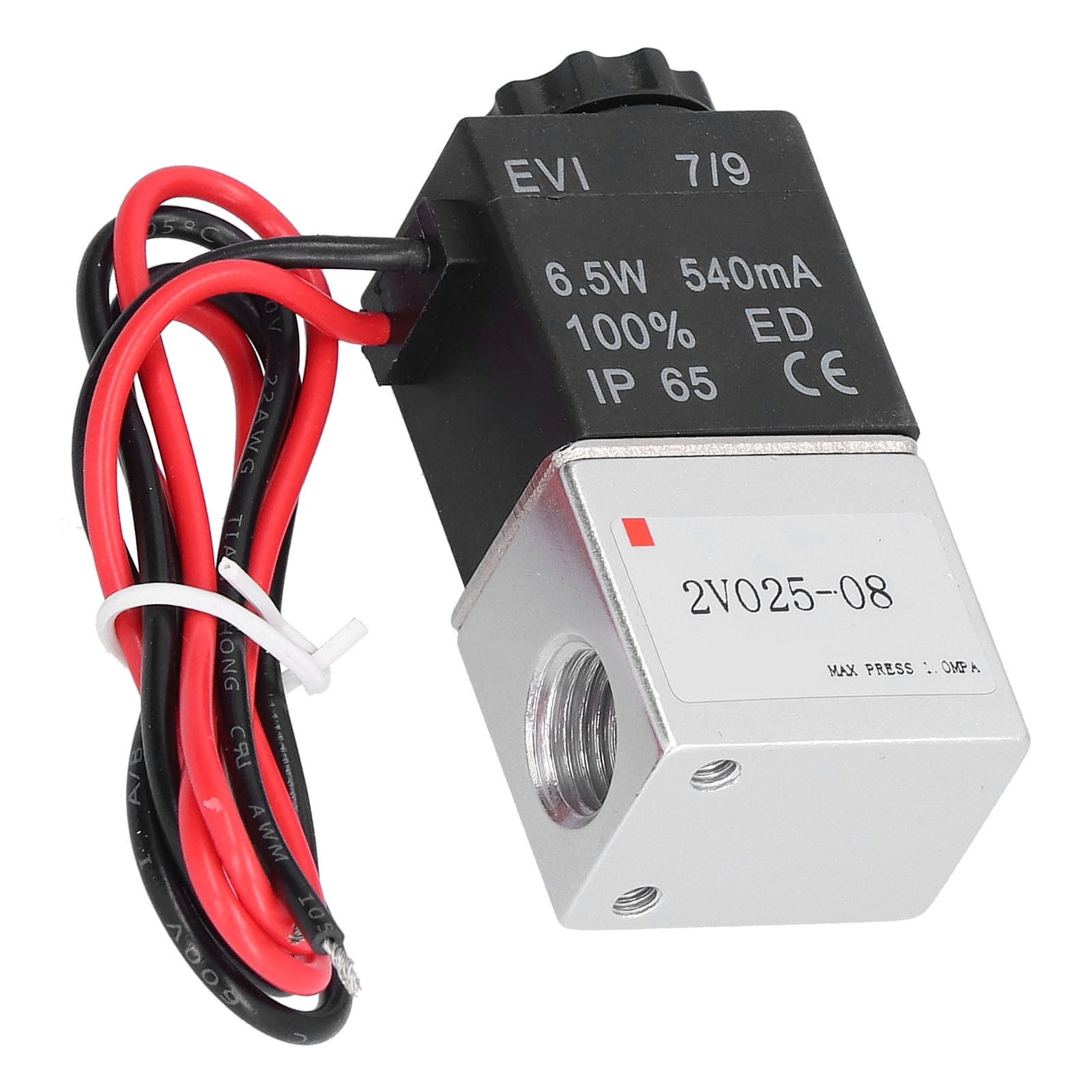 Solenoids Water Valves, Solenoid Valve Compact G1/4in 0～1.0MPa For