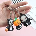 thumbnail image 2 of 6PCS Halloween Keychain Creative Cute Cartoon Alloy Pendant Keychain Key Ring, 2 of 10