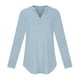 thumbnail image 5 of Mujeres sueltas casuales de manga larga con cuello en v blusa casual sólida camiseta túnica tops Fridja  bvmnju4191, 5 of 9