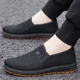 thumbnail image 5 of Men Loafers Shoes Suede Vintage Wide Width Walking Shoes Lace Up Non Slip Sole Breathable Mens Casual Shoes, Orthopedic Mens Loafers, 5 of 9