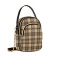 thumbnail image 7 of FORMRS Crossbody Bag for Women Quilted Travel Shoulder Cell Phone Purse with Chain Strap Handbag, Khaki Plaid Pattern, 7 of 7
