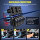 thumbnail image 2 of Panel de interruptores Nilight de 6 bandas resistente al agua con PD tipo C y USB de 12 V, 2 of 8