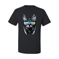 thumbnail image 2 of DJ Kitty Cat with Headphones | Mens Cat Lover Graphic T-Shirt, Black, Small, 2 of 3